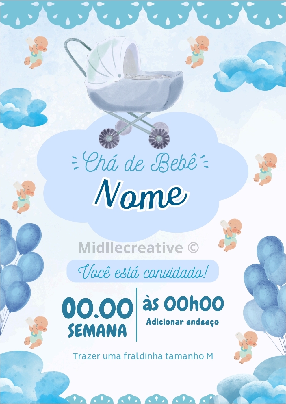 Convite digital de 15 anos